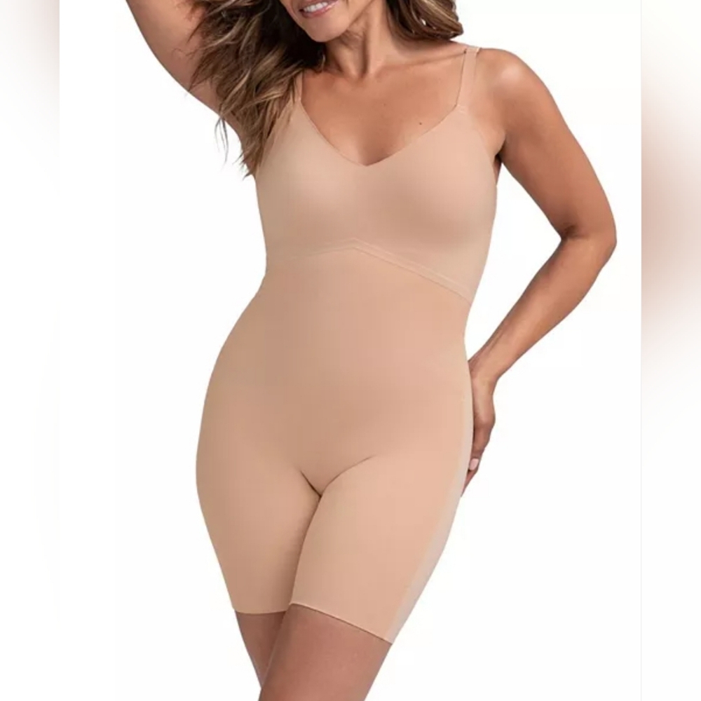 Honeylove Nude Seamless Sculpting Bodysuit Shapewear